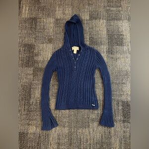 Vintage Aeropostale Navy Blue Cable Knit Women's Sweater